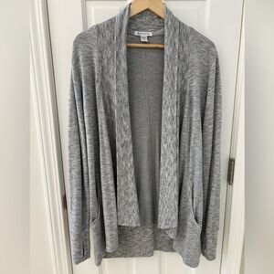 Athleta Pranayama Restore‎ Wrap Cardigan in Light Gray Heather Size S